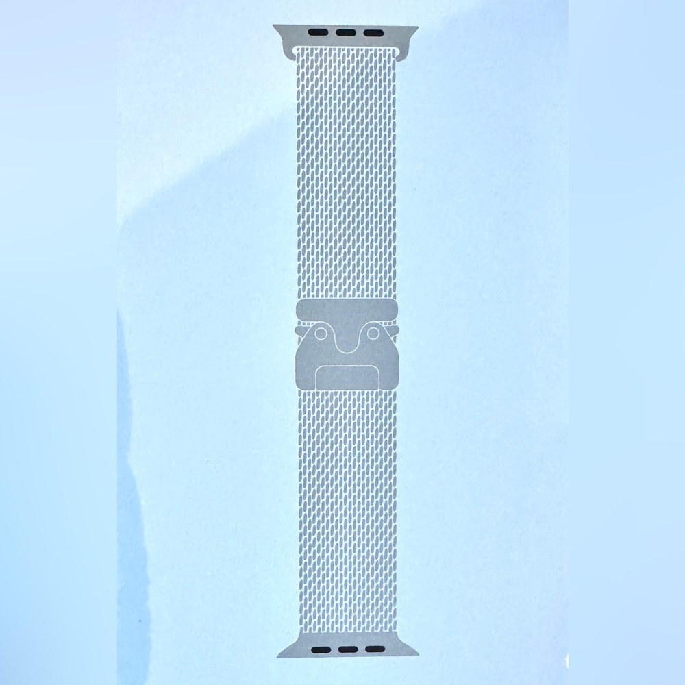 Apple iWatch 49mm NATURAL Titanium Milanese Loop size "M" for Ultra2 Sealed, New - Picture 14 of 14